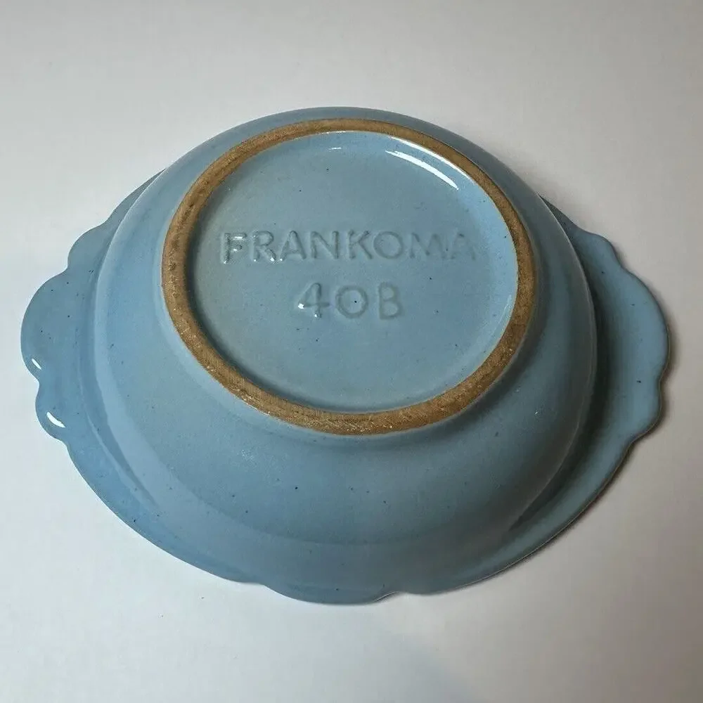 Vintage Robin Egg Blue Small Pitcher and Basin Frankoma 30A and B Art Pottery